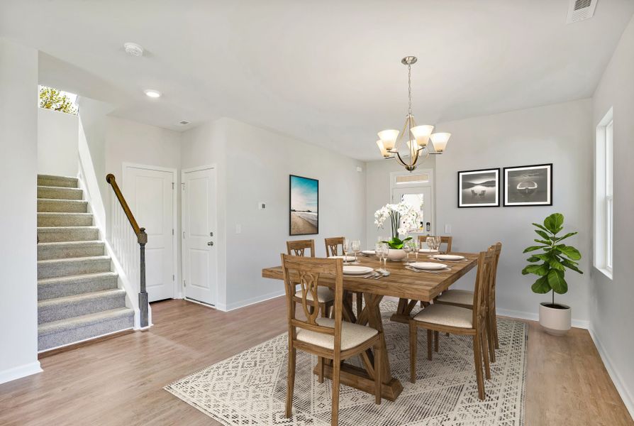 Representative furnished interior of a home built from the Metcalf by McKee Homes in Bedford, Raeford (Image 8).