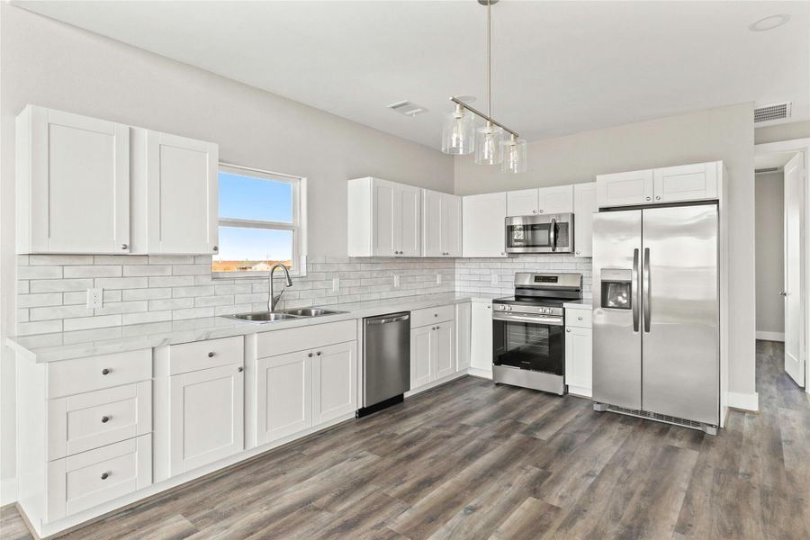 Furnished interior view inside a new home in , Matagorda (Image 6).