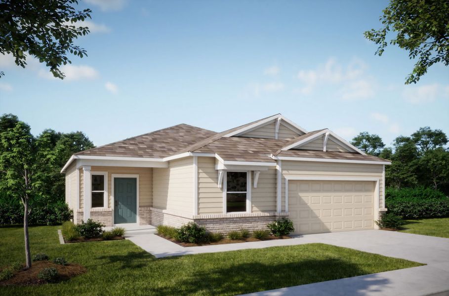 Representative exterior photo of a completed home built from the Ashton by Maronda Homes in Seminole Bend, Pensacola, FL (Image 12).