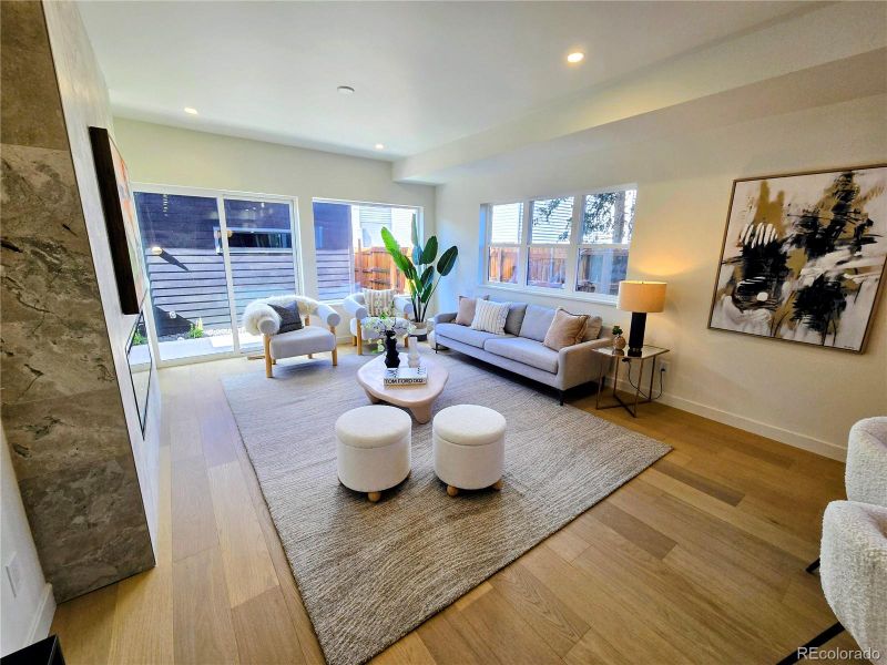 Furnished interior view inside a new home in , Denver (Image 14). Furnished interior view inside a new home in , Denver (Image 14).