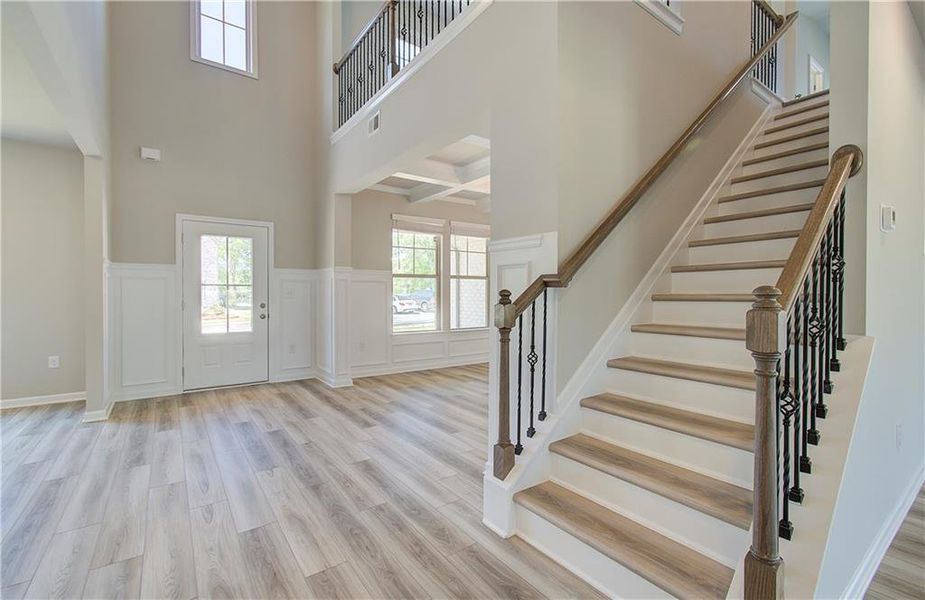 Spacious, unfurnished interior of a new home in Cambria at Traditions, Hampton (Image 8). Spacious, unfurnished interior of a new home in Cambria at Traditions, Hampton (Image 8).