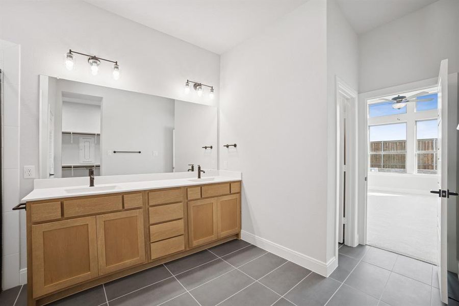 Furnished interior view inside a new home in Creekshaw – Classic, Royse City (Image 7).