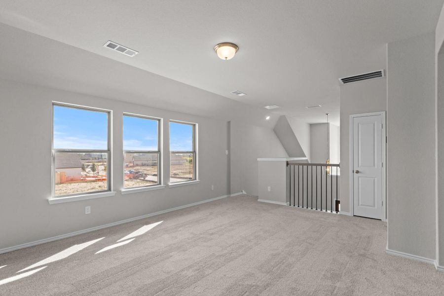 Spacious, unfurnished interior of a new home in Bridgeland 40', Cypress (Image 25). Spacious, unfurnished interior of a new home in Bridgeland 40', Cypress (Image 25).