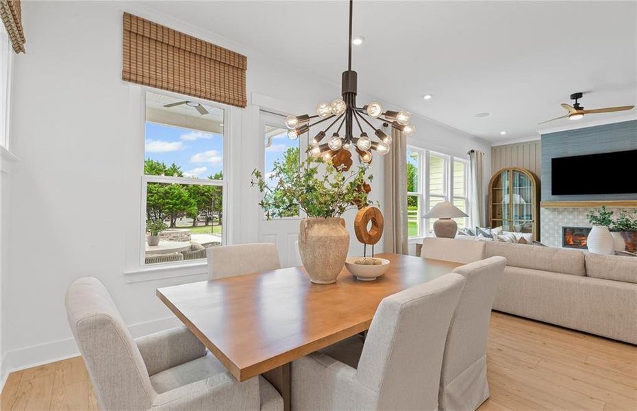 Furnished interior view inside a new home in Reunion, Flowery Branch (Image 4).