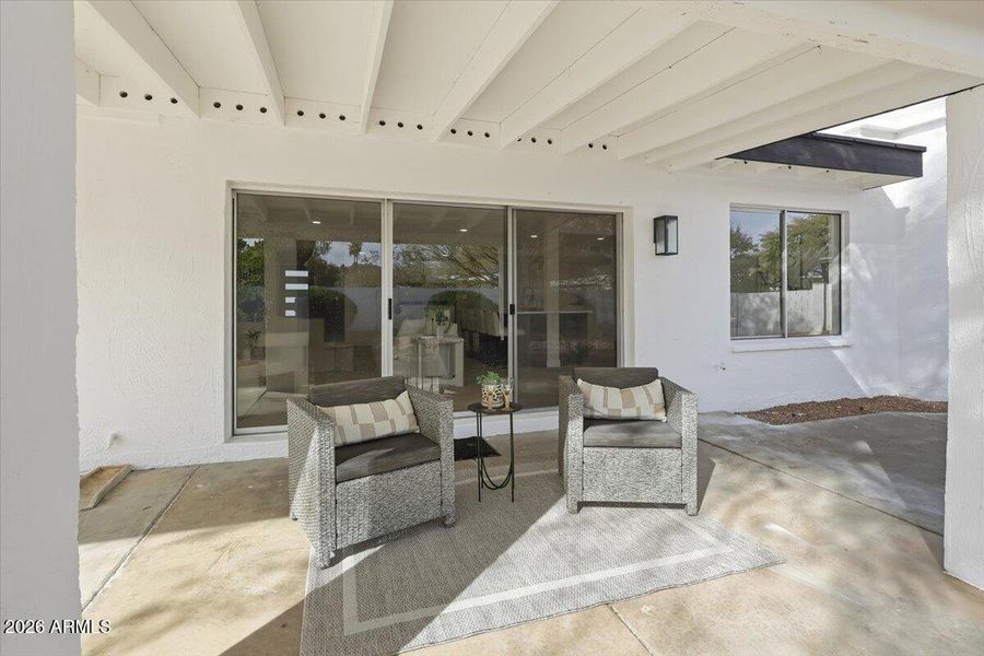 Rear patio Rear patio