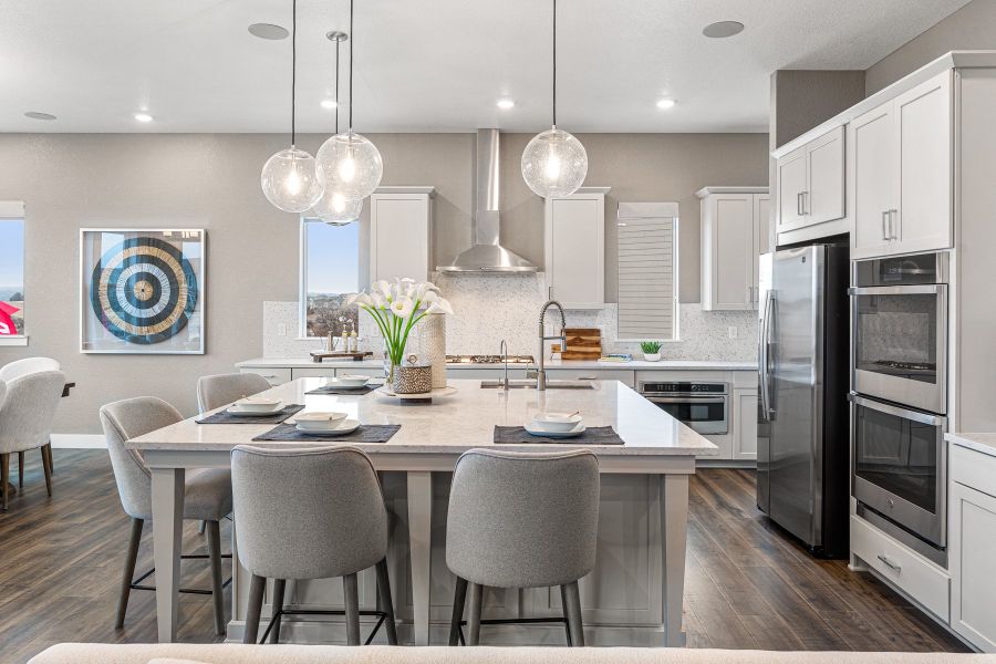 Representative furnished interior of a home built from the Columbine by Taylor Morrison in Hillside at Crystal Valley Destination Collection, Castle Rock (Image 3). Representative furnished interior of a home built from the Columbine by Taylor Morrison in Hillside at Crystal Valley Destination Collection, Castle Rock (Image 3).