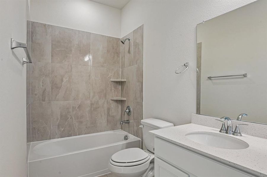 Furnished interior view inside a new home in The Preserve Estates, Justin (Image 8).