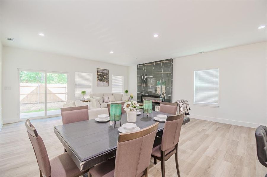 Furnished interior view inside a new home in , Dallas (Image 3).