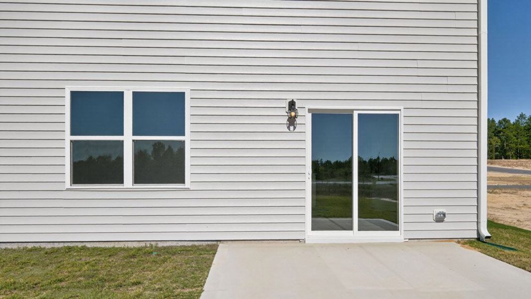Exterior details and patio area of a home in Martin Farms, Aberdeen (Image 4). Exterior details and patio area of a home in Martin Farms, Aberdeen (Image 4).