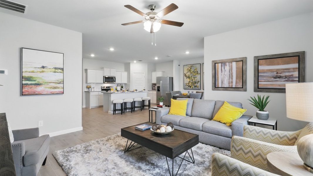 Furnished interior view inside a new home in Saratoga, Granbury (Image 17). Furnished interior view inside a new home in Saratoga, Granbury (Image 17).