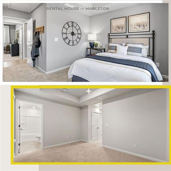 Furnished interior view inside a new home in , Mableton (Image 10). Furnished interior view inside a new home in , Mableton (Image 10).