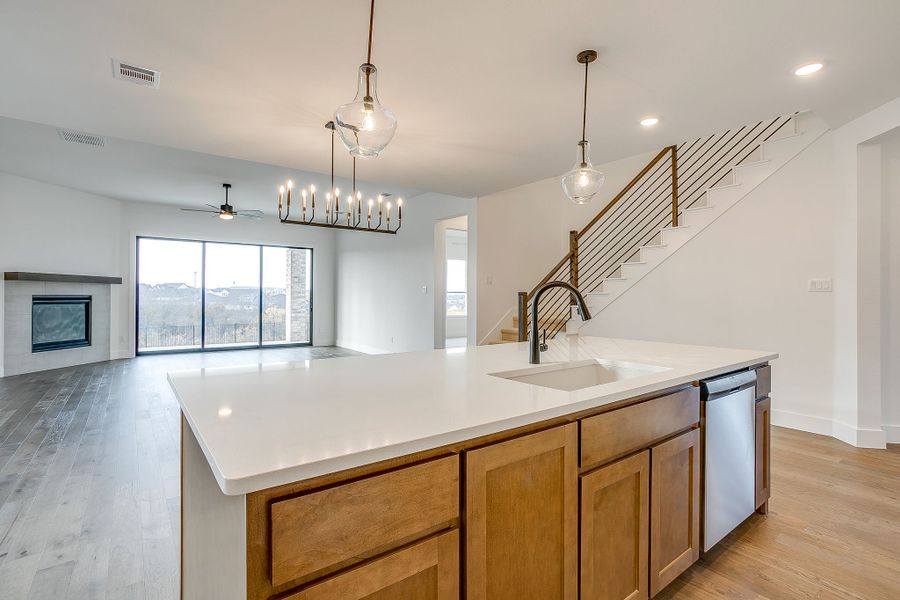 Representative furnished interior of a home built from the Valera by Graham Hart Home Builder in Bear Ridge, Burleson (Image 13).