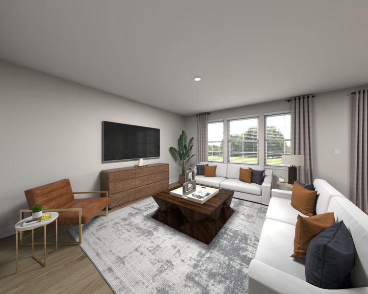 Furnished interior view inside a new home in Cadence Meadows, Zebulon (Image 4).