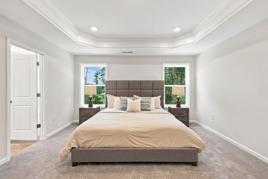 Representative furnished interior of a home built from the The Concerto by Chesapeake Homes in Highgate, Clayton (Image 16).