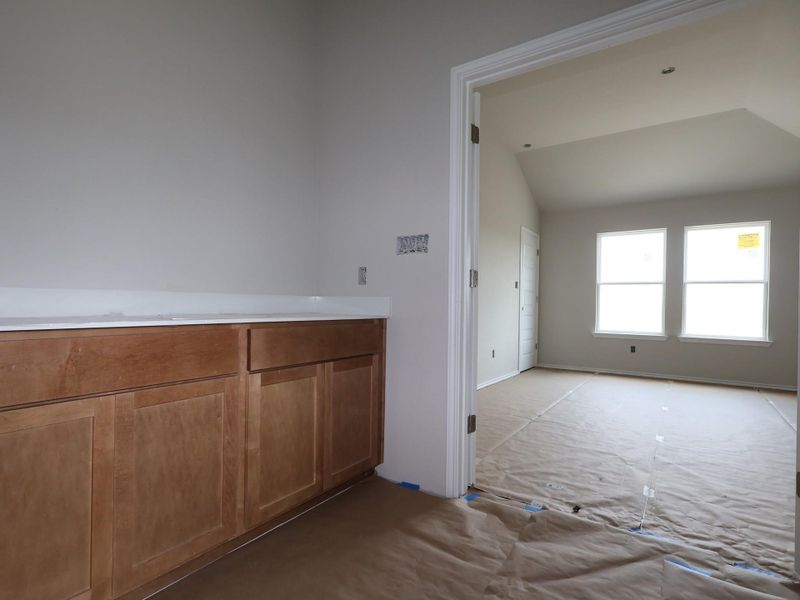 In-progress construction of a new home in Carillon, Manor, TX (Image 13).