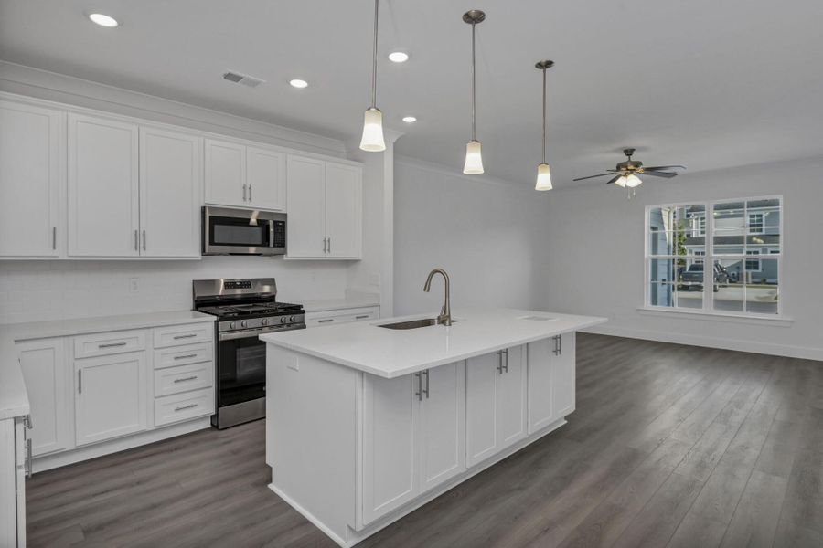 Furnished interior view inside a new home in Lake Carolina Townhomes, Columbia (Image 9).