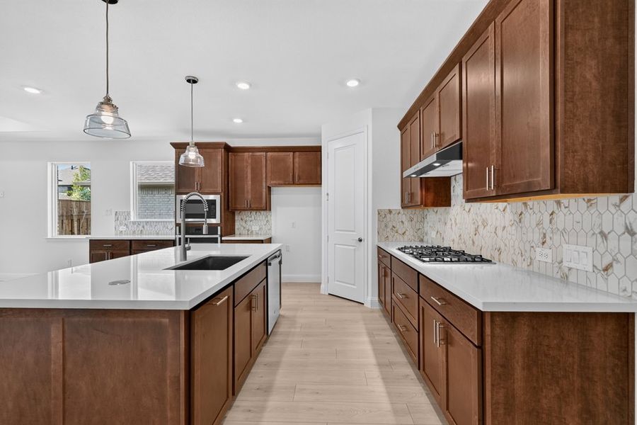 Furnished interior view inside a new home in South Oak, Lakewood Village (Image 6).