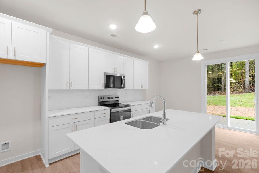 Furnished interior view inside a new home in , Monroe (Image 10).