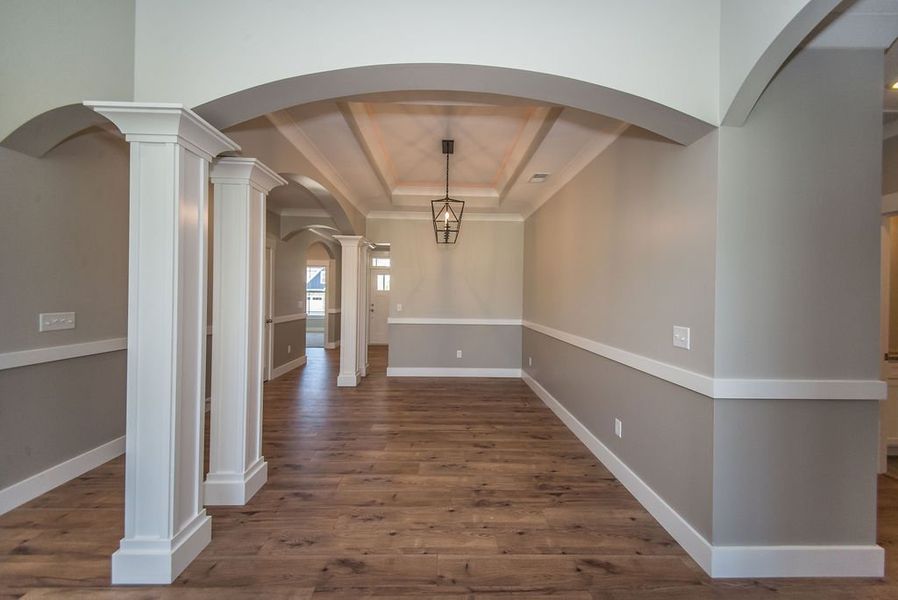 Representative unfurnished interior of a home built from the Beaumont Elite by Enchanted Homes in Pointe Summit, Slater-Marietta (Image 32).