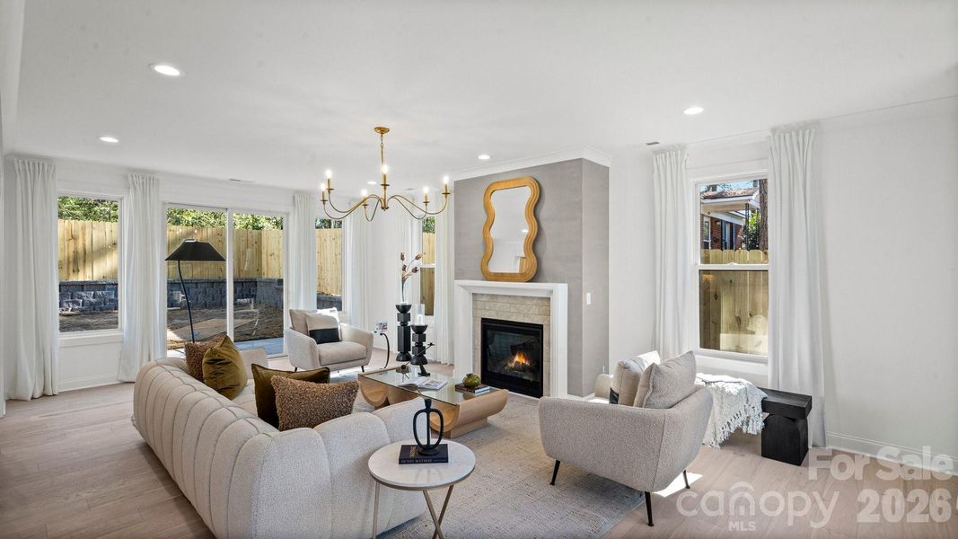 Furnished interior view inside a new home in , Charlotte (Image 7).