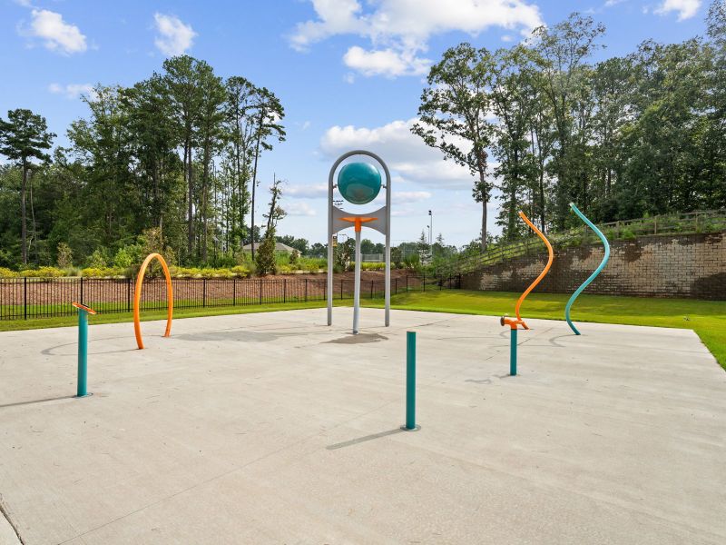 Community Splash Pad at Hawthorne Station.