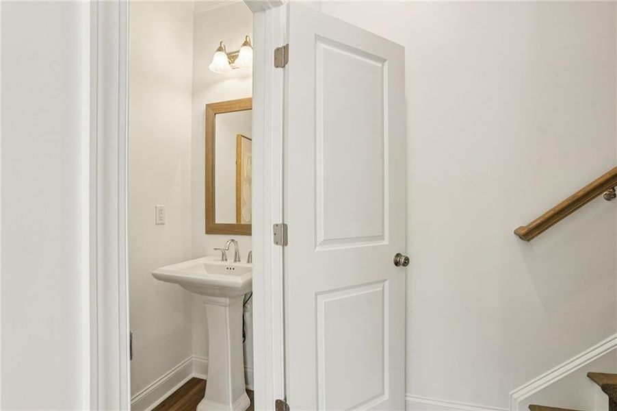 Furnished interior view inside a new home in Market Square at Sawnee Village, Cumming (Image 15).