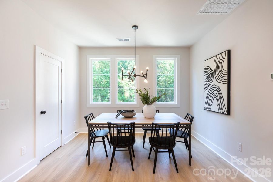 Furnished interior view inside a new home in , Charlotte (Image 8).