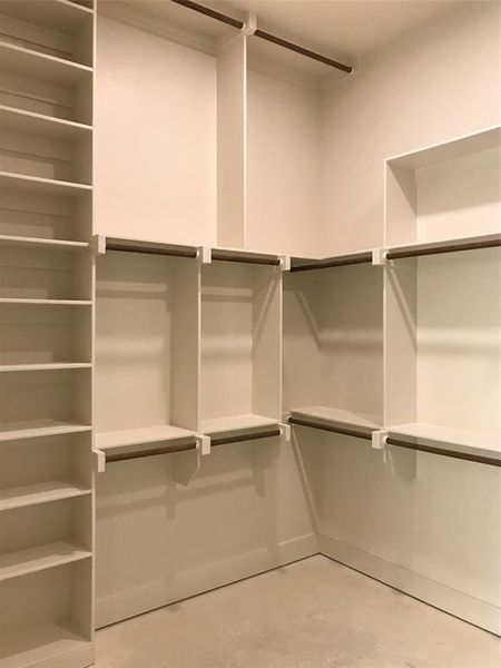 View of spacious closet