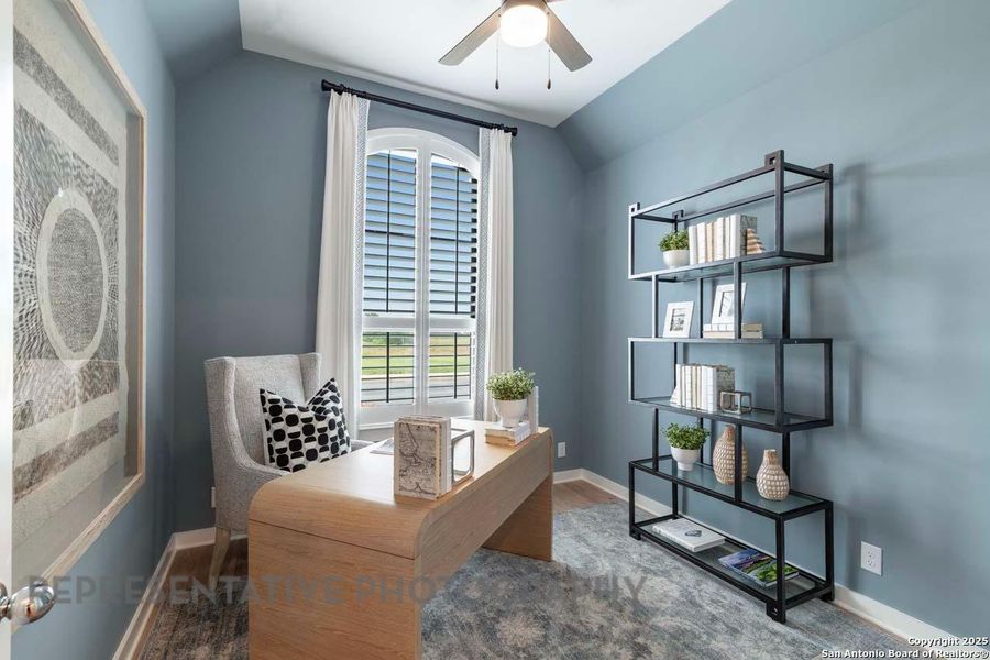 Furnished interior view inside a new home in Davis Ranch: 45ft. lots, San Antonio (Image 24).