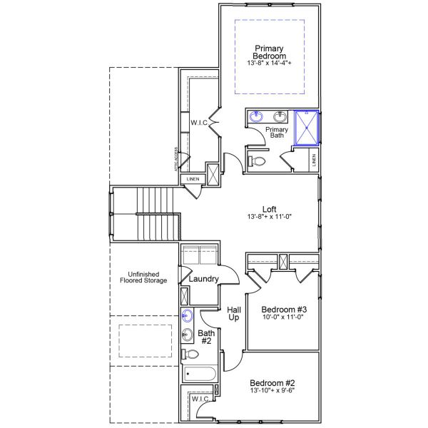 2D floor plan layout of this home in Sweetbrier, Durham, NC (Image 5).