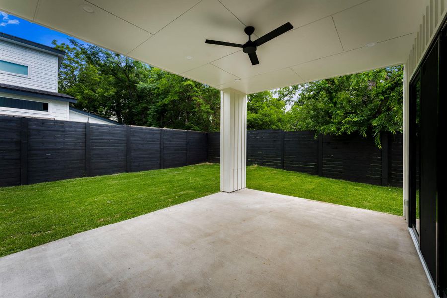 Exterior details and patio area of a home in , Austin (Image 25).