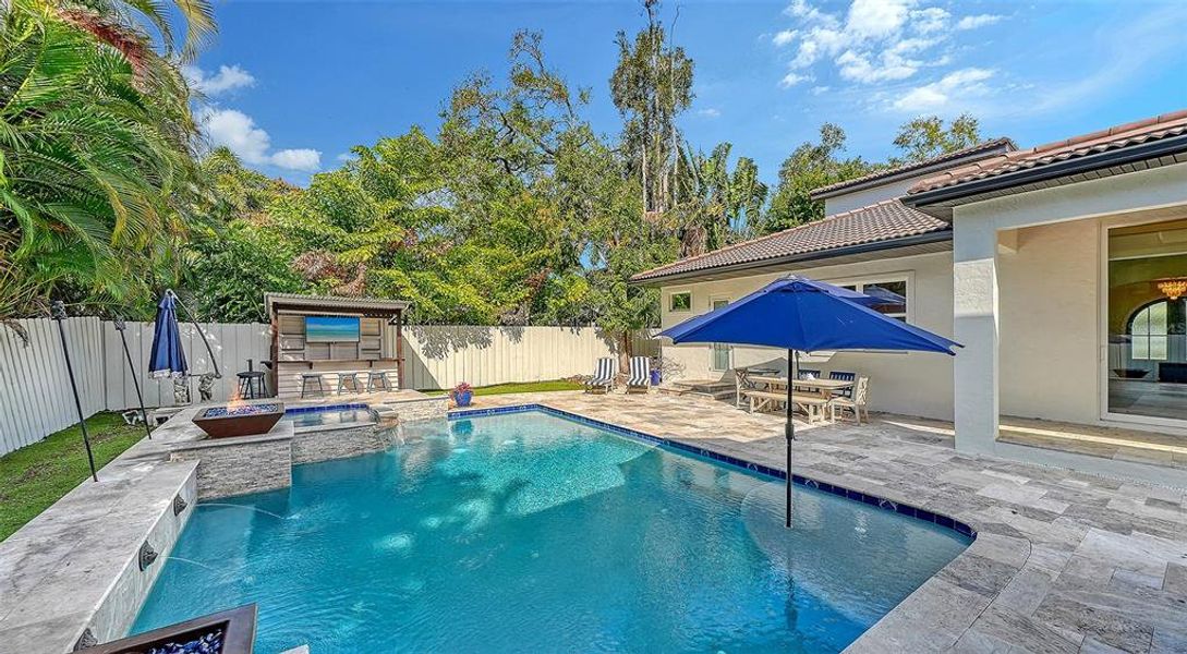 Exterior details and patio area of a home in , Sarasota (Image 24).