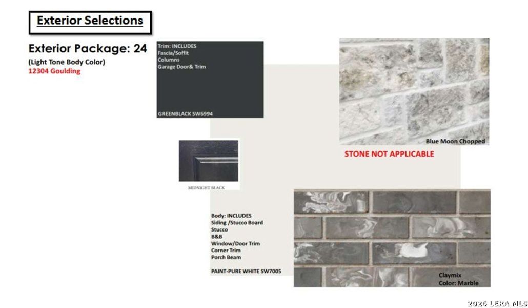 Sample of building materials used in homes in Davis Ranch, San Antonio (Image 4).