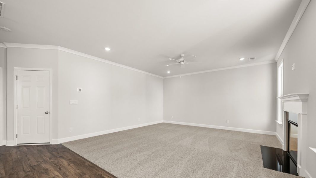 Representative unfurnished interior of a home built from the Packard by D.R. Horton in Evergreen Crossing, Locust Grove (Image 24).