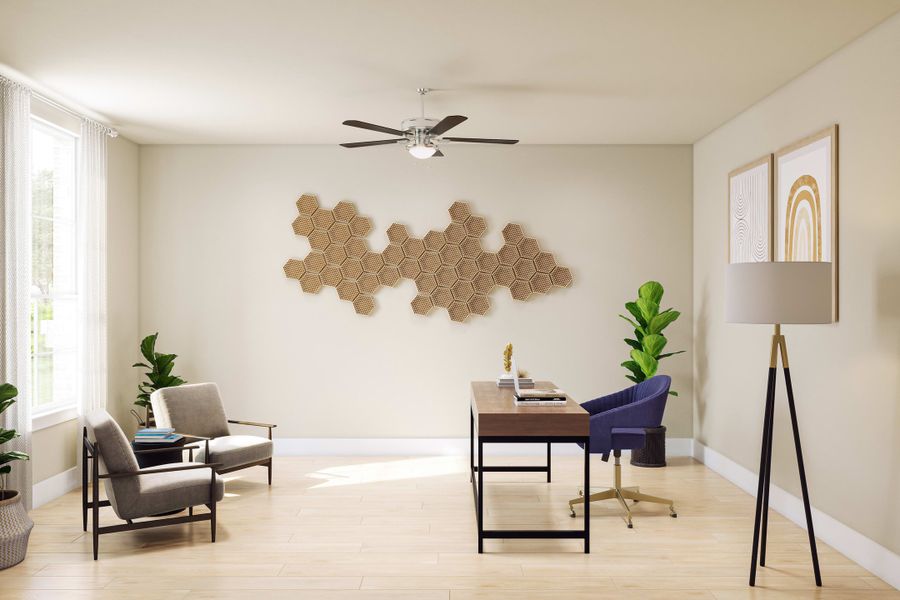 Furnished interior view inside a new home in Clopton Farms, Montgomery (Image 5).