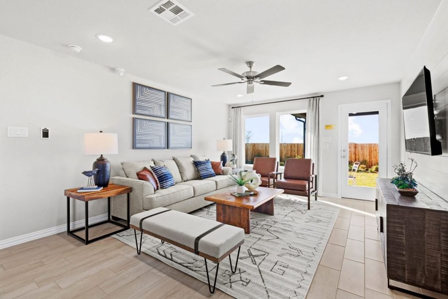 Representative furnished interior of a home built from the Ellis Colony At Pinehurst by Brohn Homes in Colony at Pinehurst, Pinehurst (Image 8).