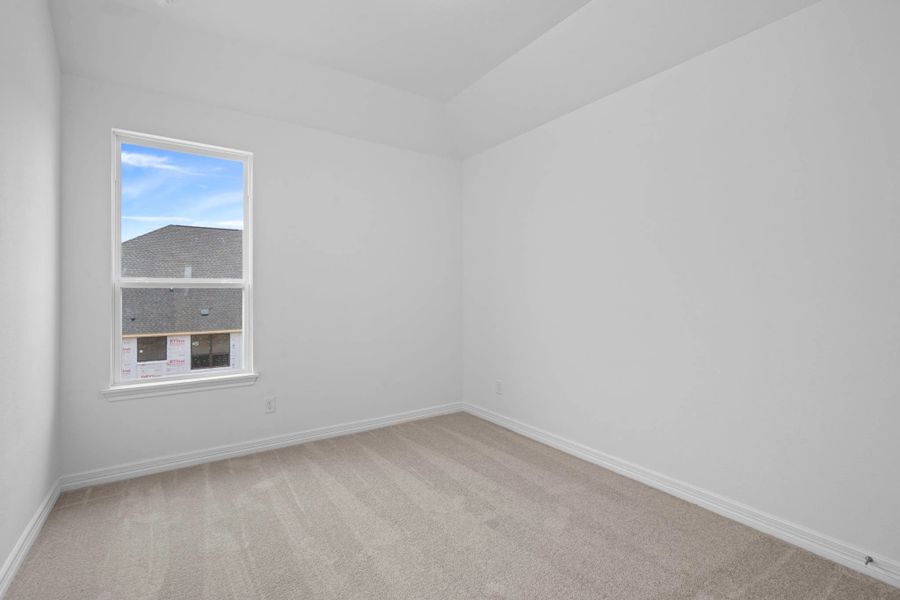 Third bedroom. Note: Sample product photo - actual exterior and interior selections may vary by homesite