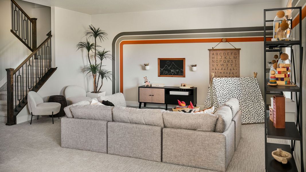 Representative furnished interior of a home built from the Vail by Taylor Morrison in Parterre Destination Collection, Thornton (Image 35).