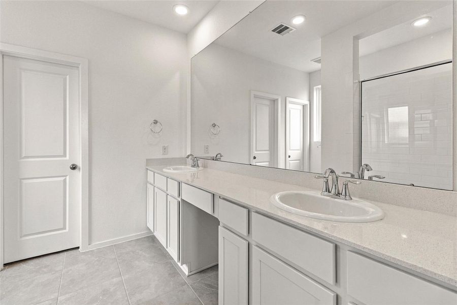 view of Master double vanity