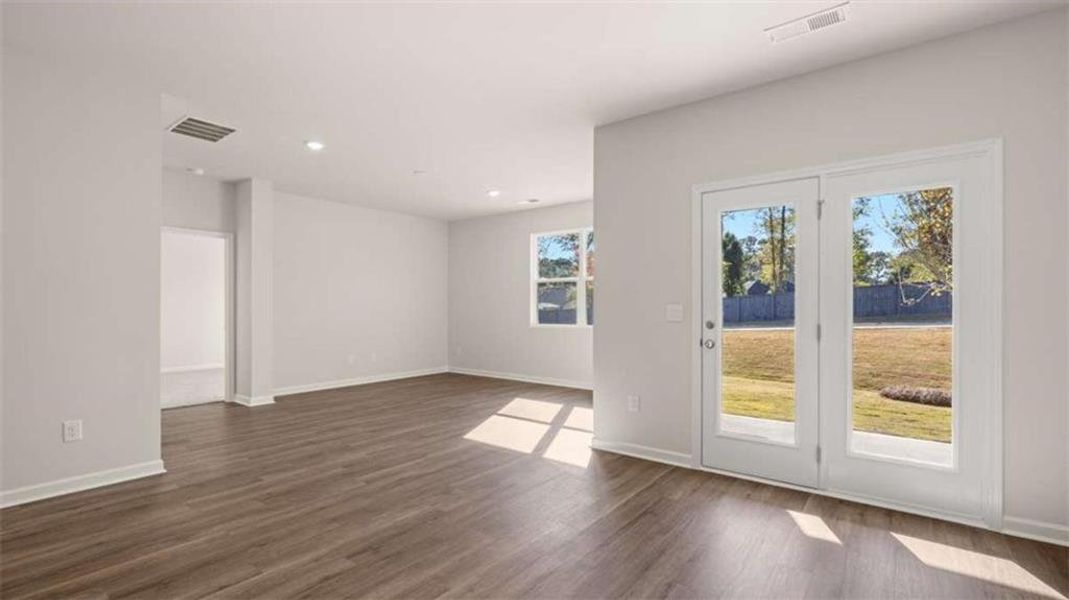 Spacious, unfurnished interior of a new home in The Reserve at Calcutta, Stockbridge (Image 32). Spacious, unfurnished interior of a new home in The Reserve at Calcutta, Stockbridge (Image 32).