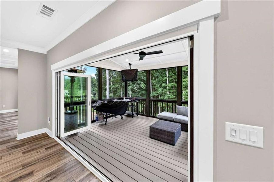 Exterior details and patio area of a home in , Hoschton (Image 38).