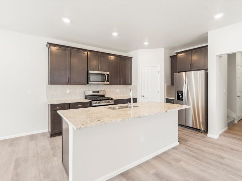 The Telluride floorplan interior image taken at a Meritage Homes community in Aurora, CO.