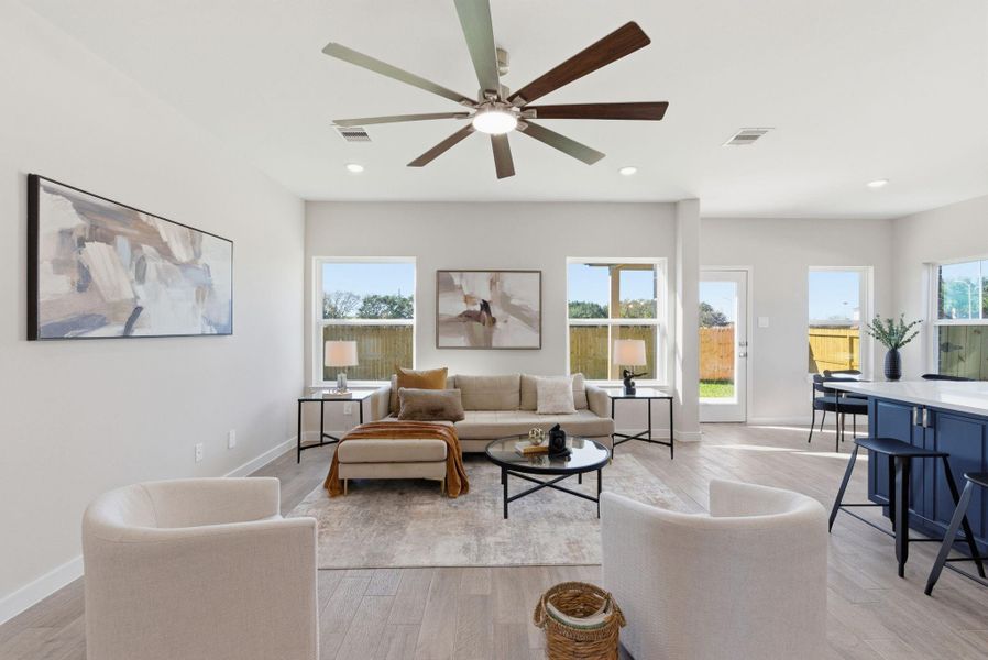 Furnished interior view inside a new home in , Fresno (Image 10).