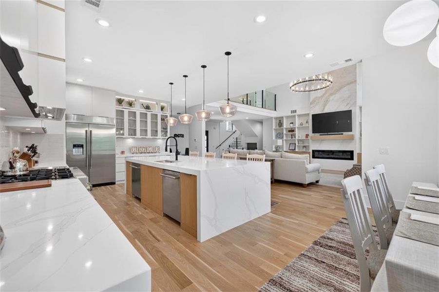 Furnished interior view inside a new home in , Buford (Image 94).