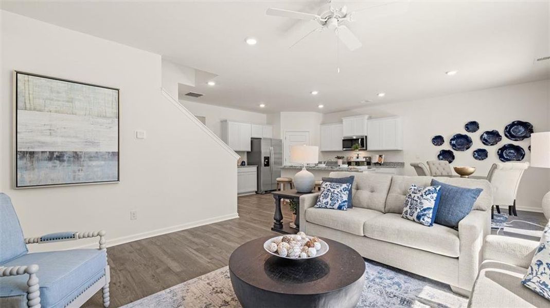 Furnished interior view inside a new home in Jackson Landing, Jefferson (Image 61). Furnished interior view inside a new home in Jackson Landing, Jefferson (Image 61).