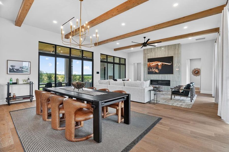 Furnished interior view inside a new home in , Strawn (Image 24).