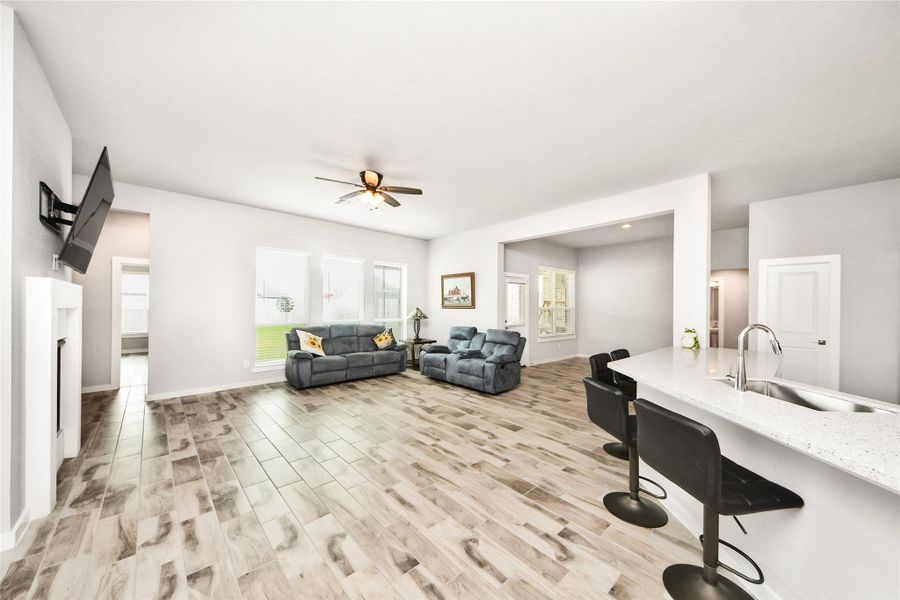 Furnished interior view inside a new home in Elm Estates, Angleton (Image 16).