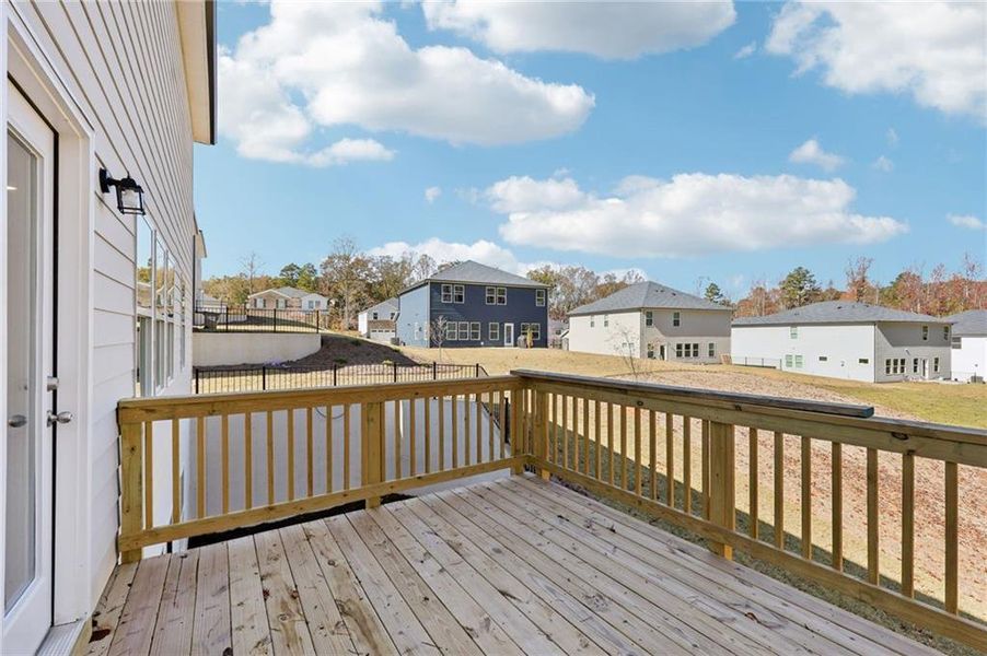 Exterior details and patio area of a home in The Oaks at Dawson, Dawsonville (Image 3).