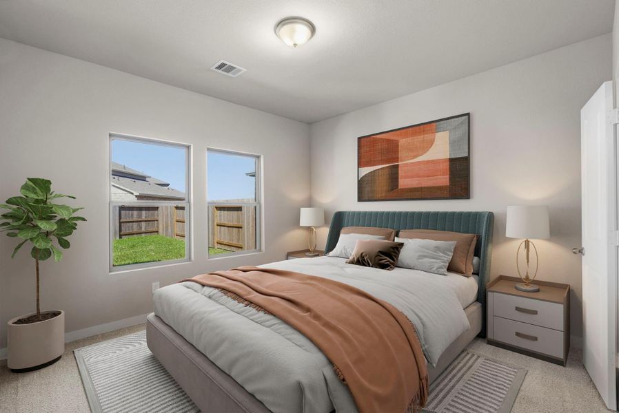 Furnished interior view inside a new home in Windrose Green, Angleton (Image 14).