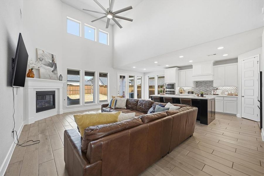 Furnished interior view inside a new home in Mustang Lakes, Celina (Image 6).